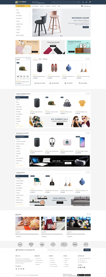 Tradmart - Shopify 2.0 MultiPurpose Responsive Theme