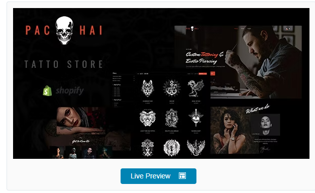 Pachai - Responsive Salon & Tattoo Shopify Theme