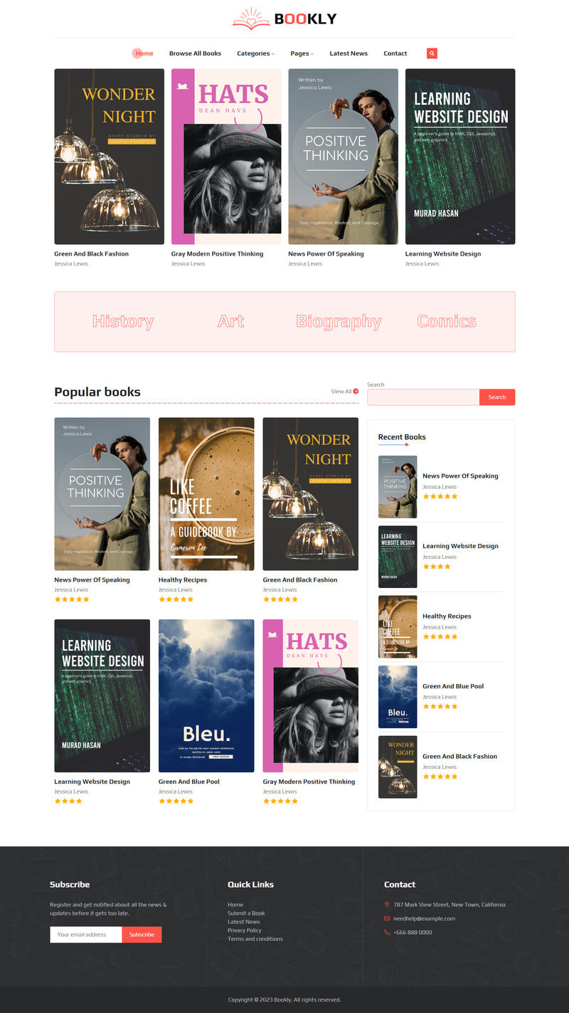 Bookly - Bookstore Shopify Theme