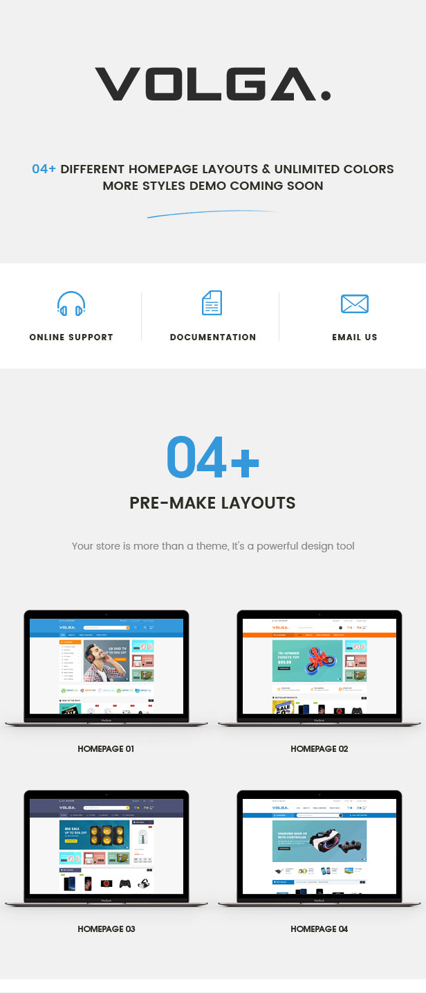 Volga - MegaShop Responsive Shopify Theme - Technology, Electronics, Digital, Food, Furniture