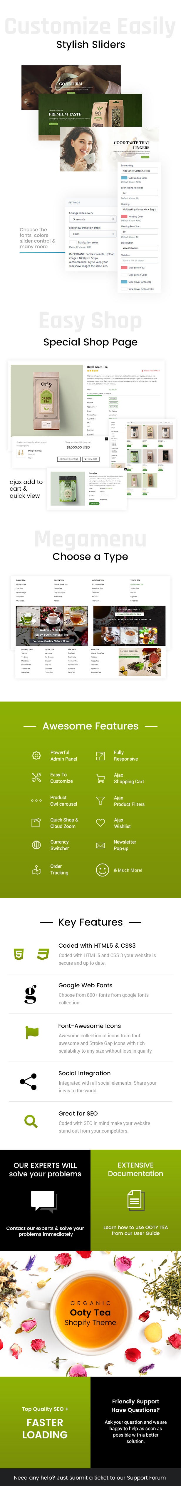 Ooty - Organic Tea Store Shopify Theme