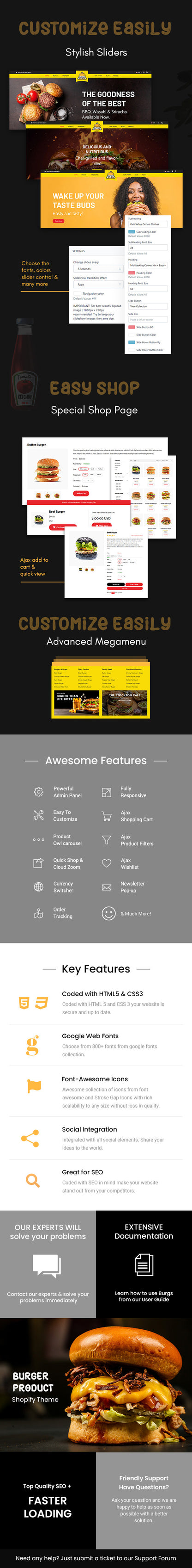 Burgs - Food Delivery eCommerce Shopify Theme