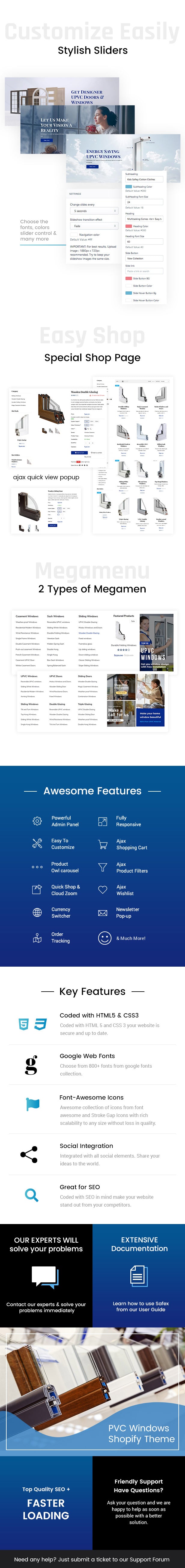 Safex - Hardware Shop, UPVC Furniture Shopify Theme