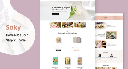 Soky - Handmade Soap, Organic Shopify Theme