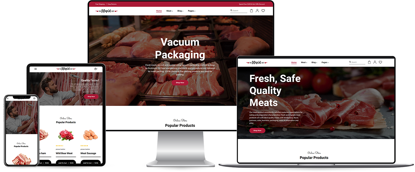 BBque | Butcher, Meat Shop Shopify Theme