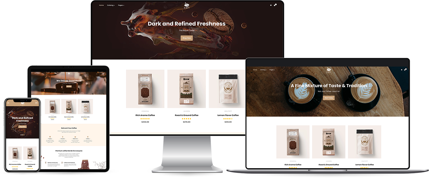 Cafi - Coffee Shop & Cafés Responsive Shopify