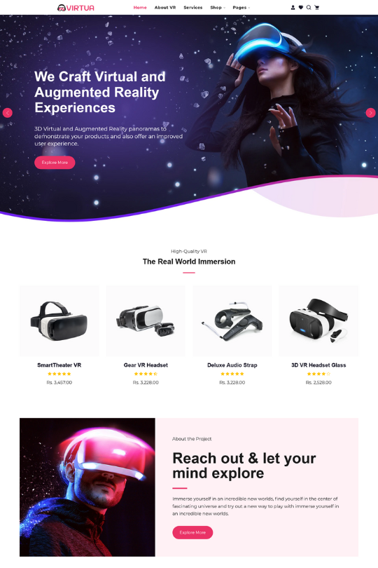 Virtux - One Product Store Shopify Template