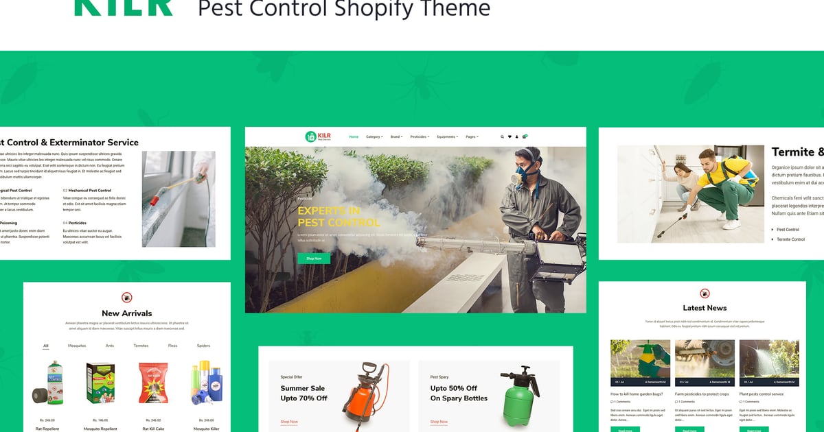 Kilr - Pesticides Store & Services Shopify Theme