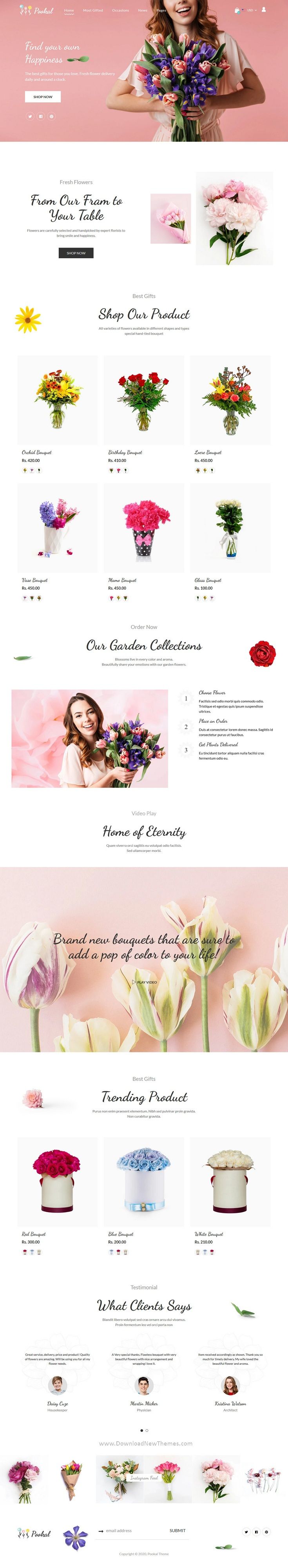 Pookal - Flower Shop & Florist Shopify Theme