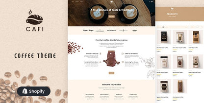 Cafi - Coffee Shop & Cafés Responsive Shopify