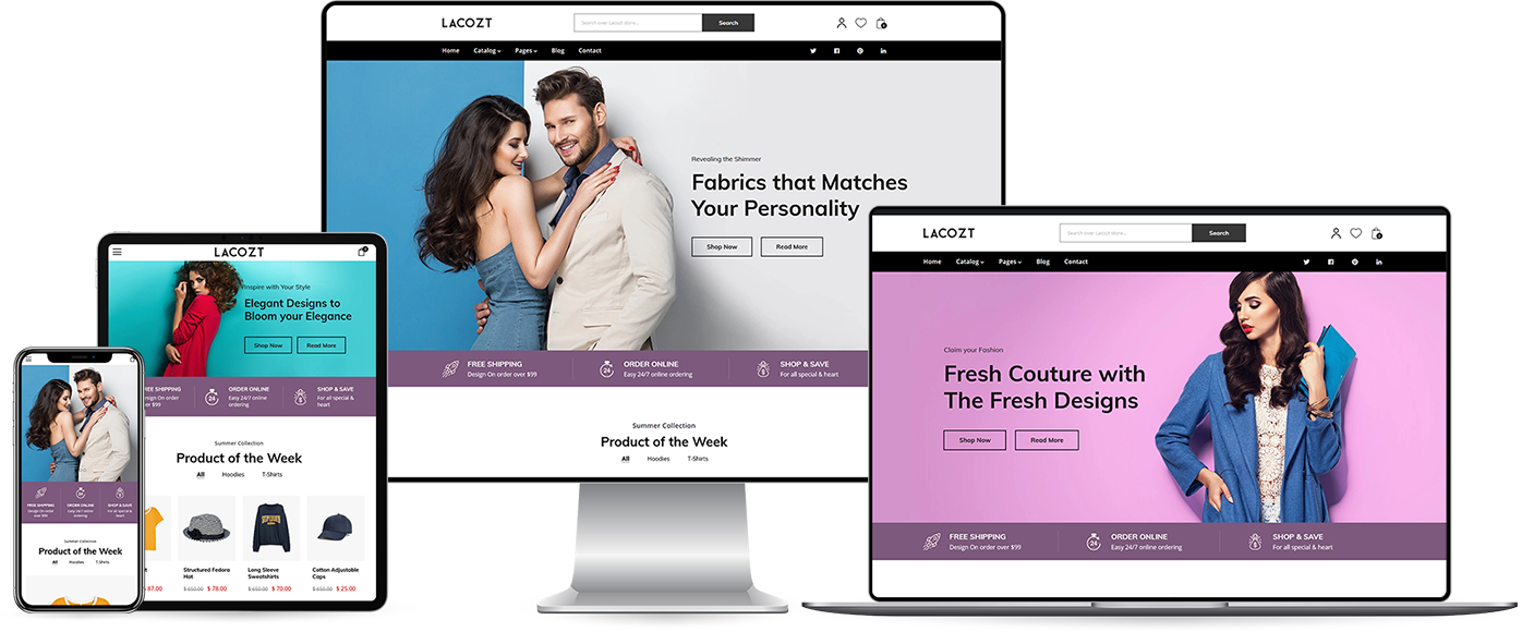 Lacozt - Clothing and Fashion Store Shopify Theme