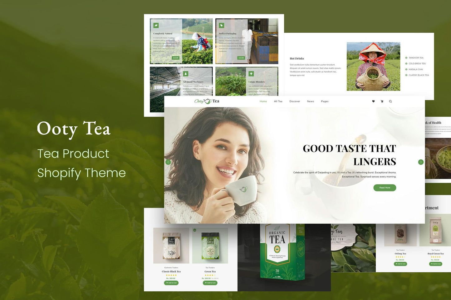 Ooty - Organic Tea Store Shopify Theme