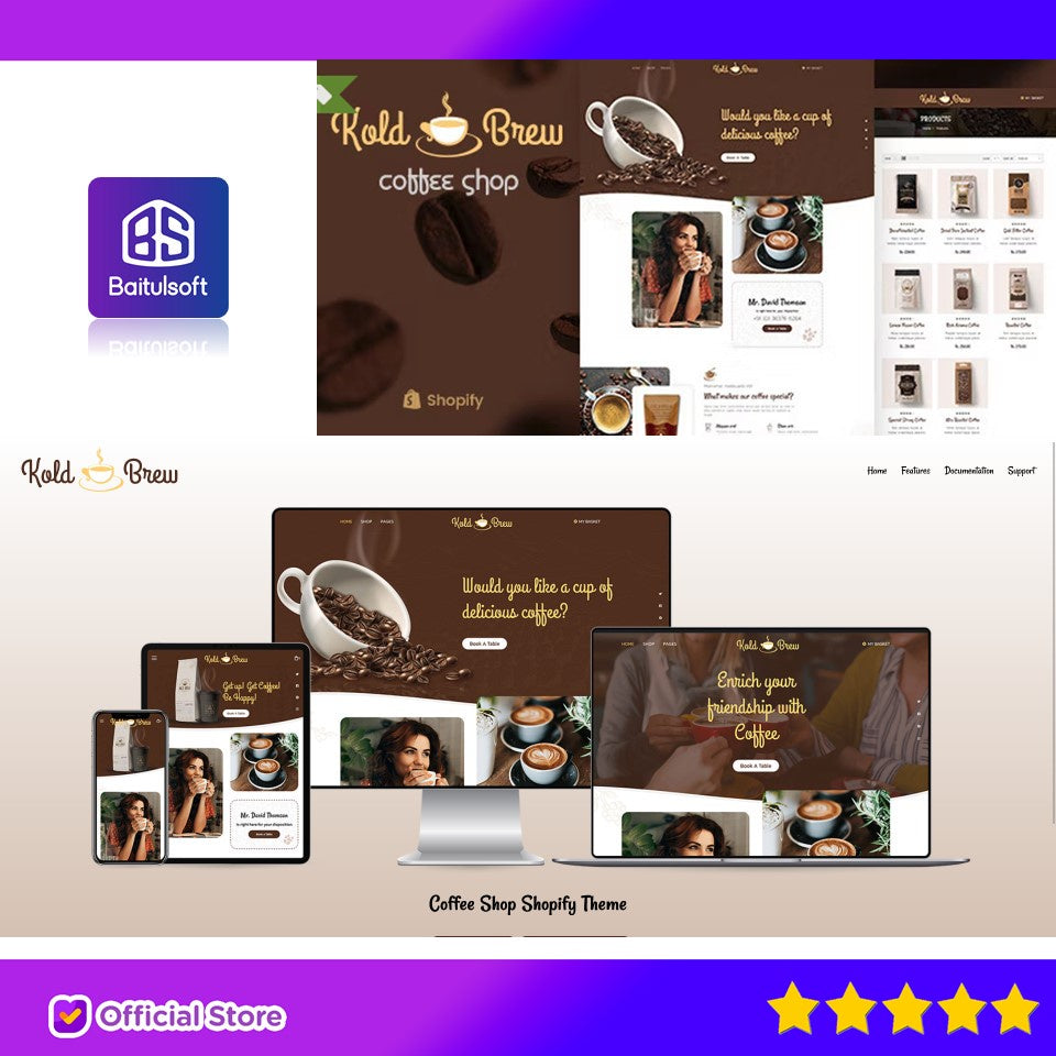 KoldBrew - Coffee Shop Shopify Theme