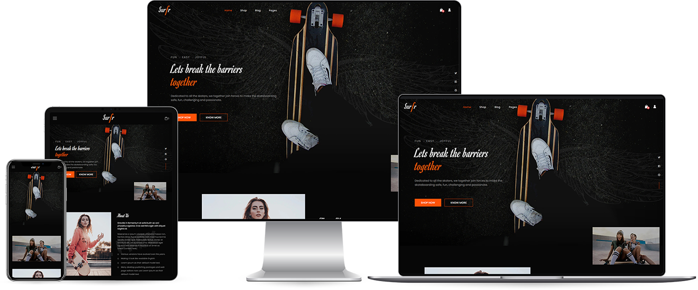 Surfr - Skateboard Single Product Shopify Theme